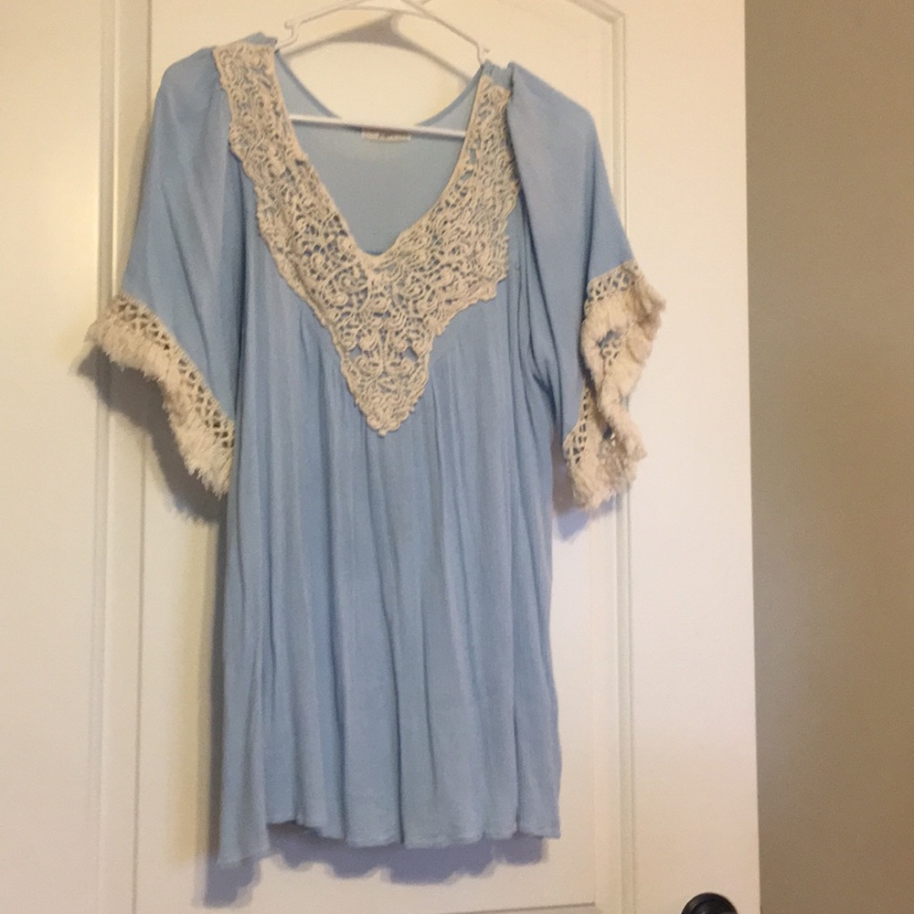 Baby blue shirt